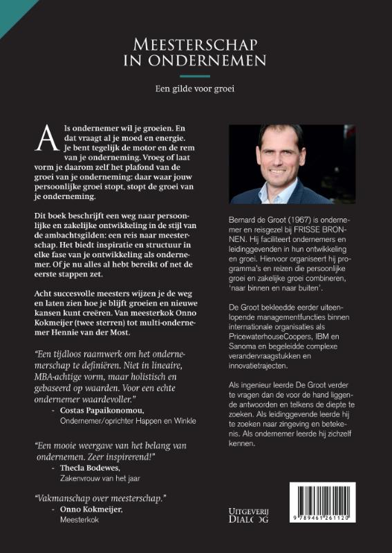 Achterkant van Meesterschap in ondernemen
