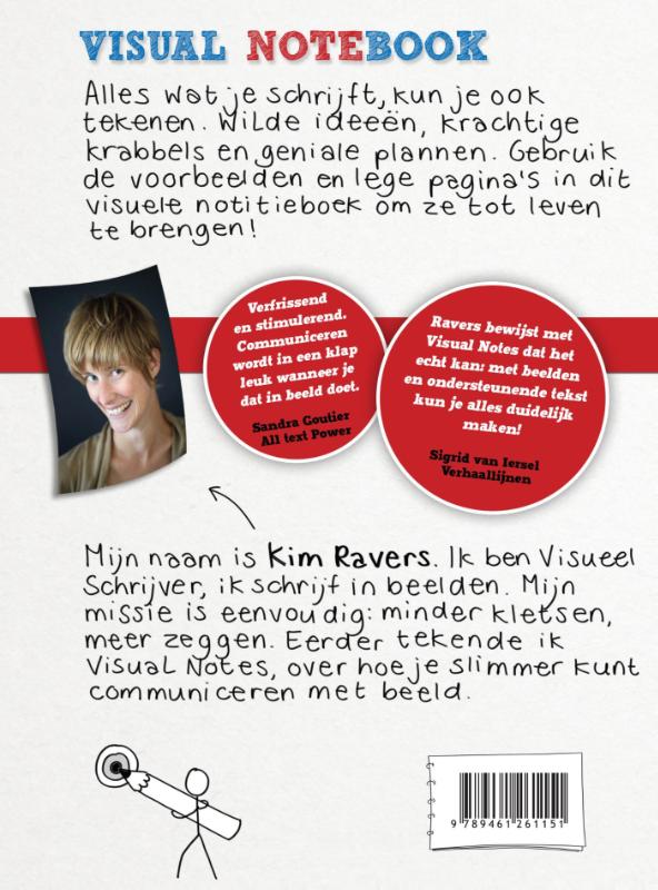 Achterkant van Visual notebook