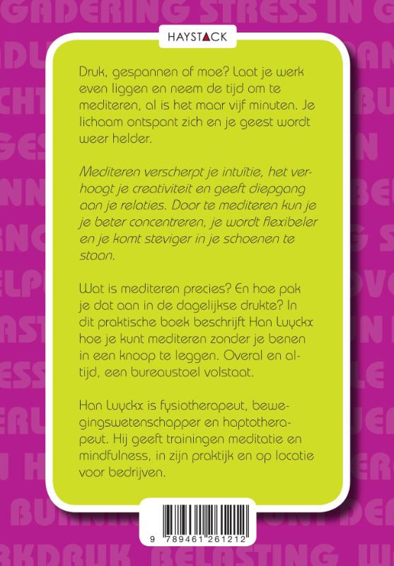 Achterkant van Effe zitten