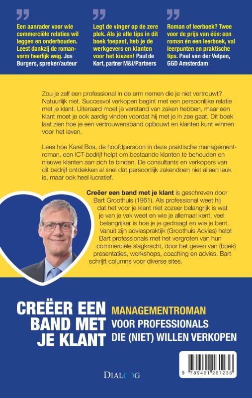 Achterkant van Creëer een band met je klant
