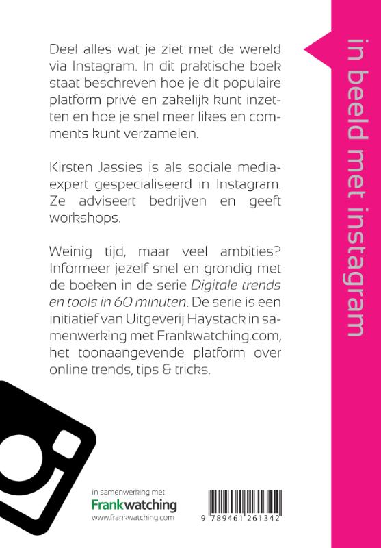 Achterkant van In beeld met instagram in 60 minuten