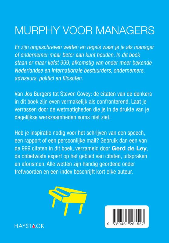 Achterkant van Murphy voor managers