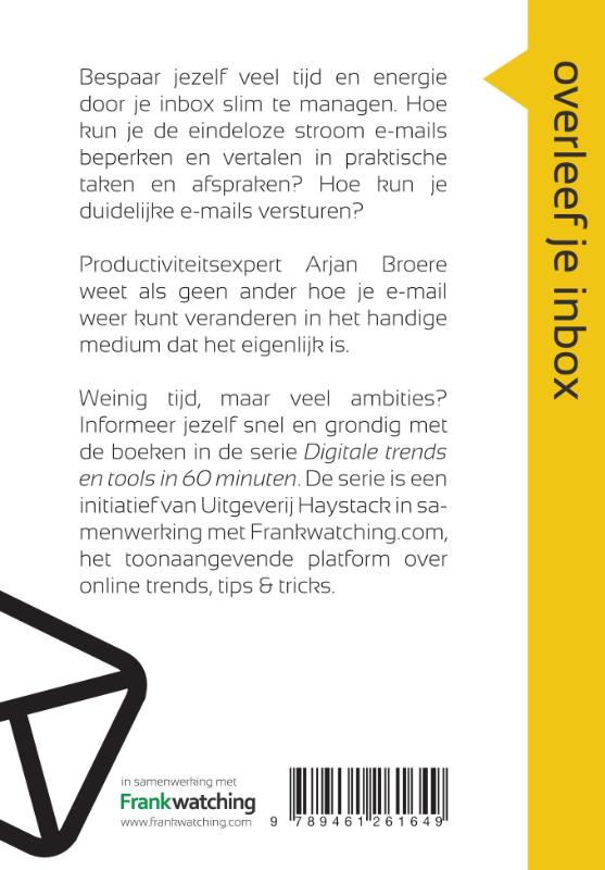 Achterkant van Overleef je inbox in 60 minuten