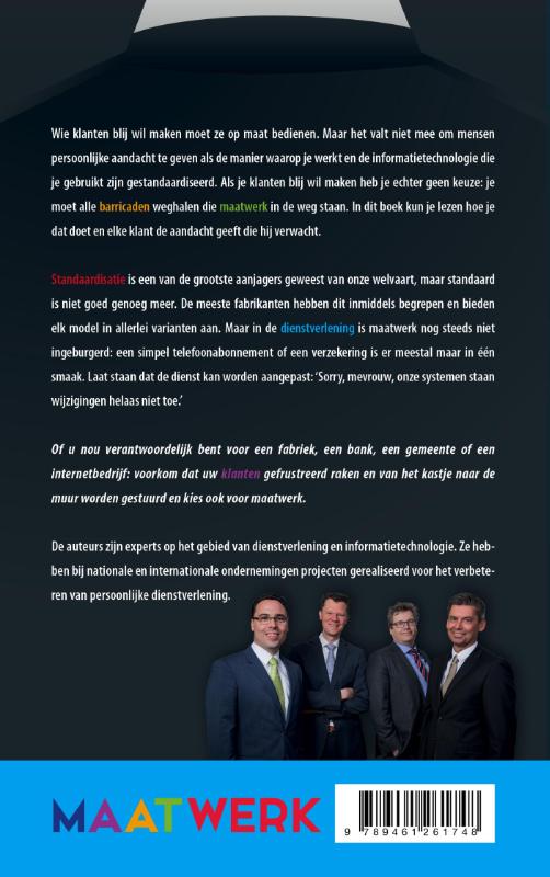 Achterkant van Maatwerk