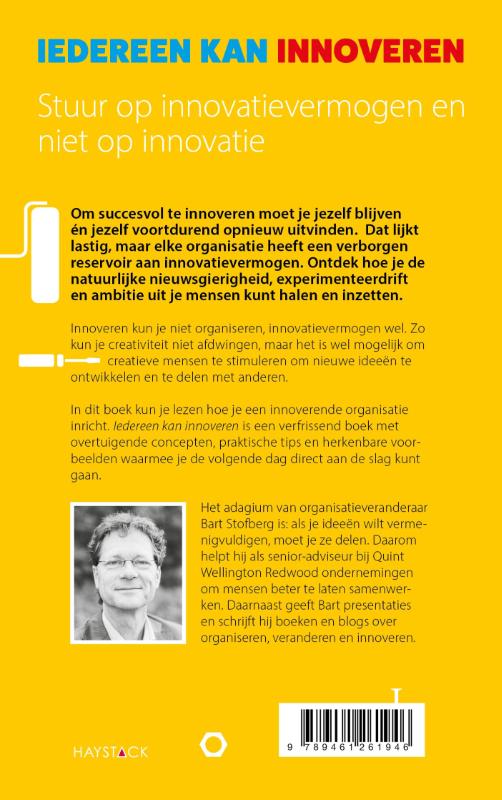 Achterkant van Iedereen kan innoveren