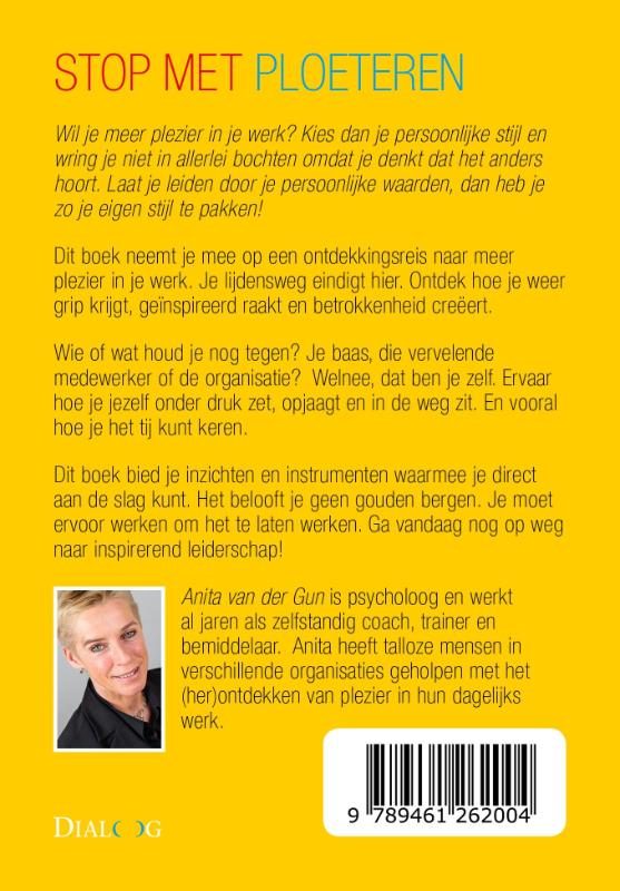 Achterkant van Stop met ploeteren