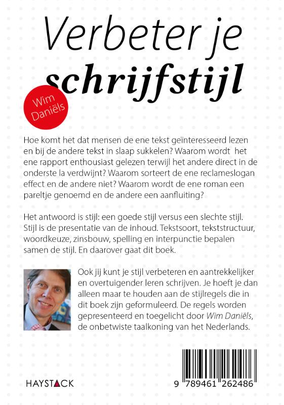 Achterkant van Verbeter je schrijfstijl