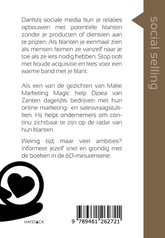 Achterkant van Social selling in 60 minuten