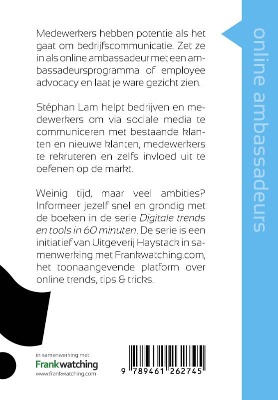 Achterkant van Medewerkers als online ambassadeurs in 60 minuten