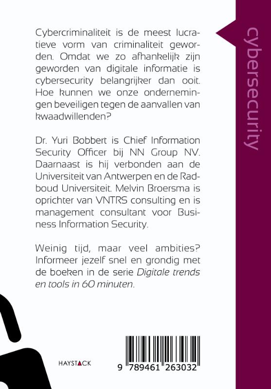 Achterkant van Cybersecurity in 60 minuten
