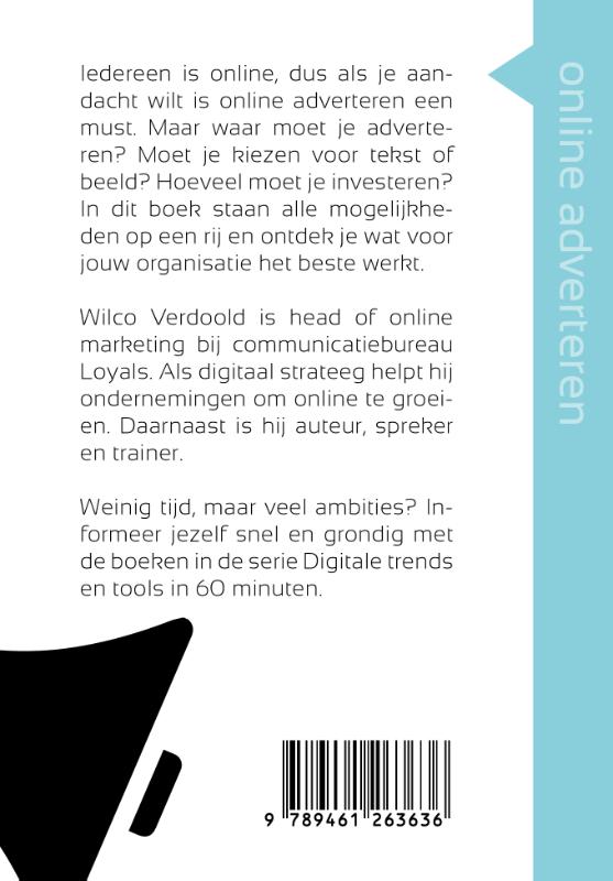 Achterkant van Online adverteren in 60 minuten