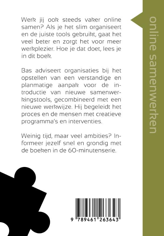Achterkant van Online samenwerken in 60 minuten