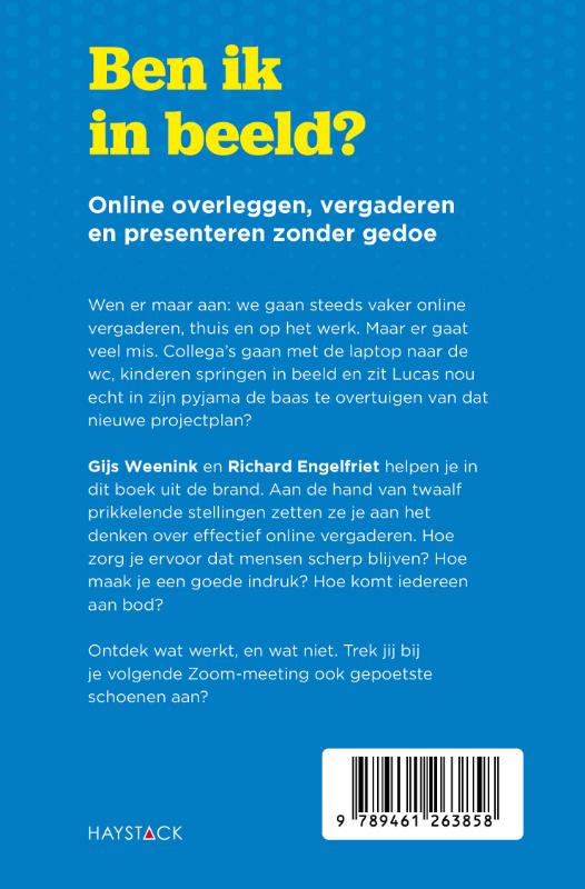 Achterkant van Ben ik in beeld?
