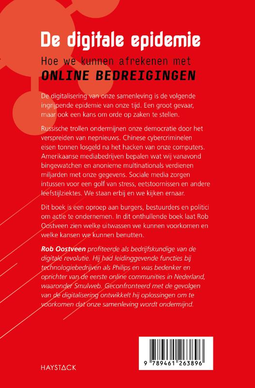 Achterkant van De digitale epidemie