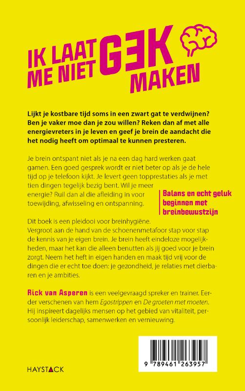 Achterkant van Ik laat me niet gek maken