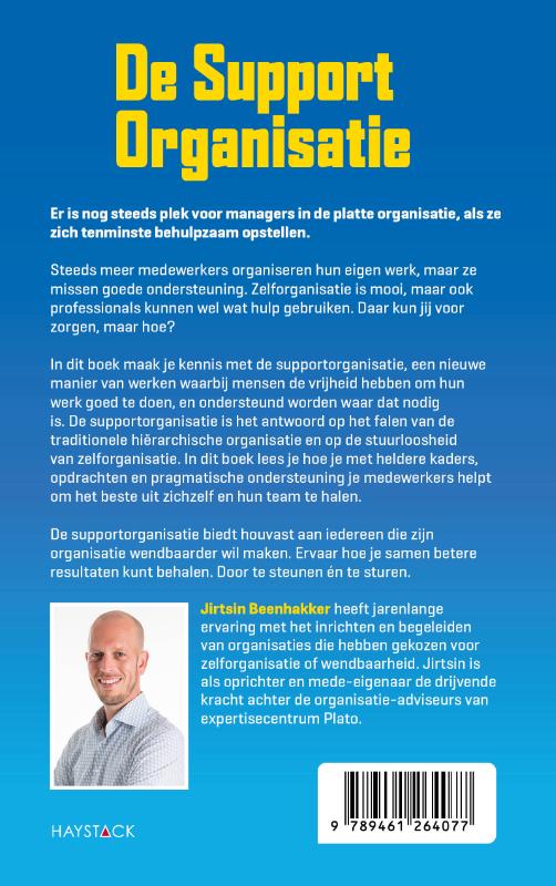 Achterkant van De supportorganisatie
