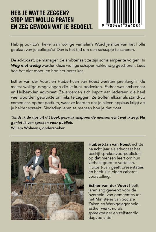 Achterkant van Weg met wollig