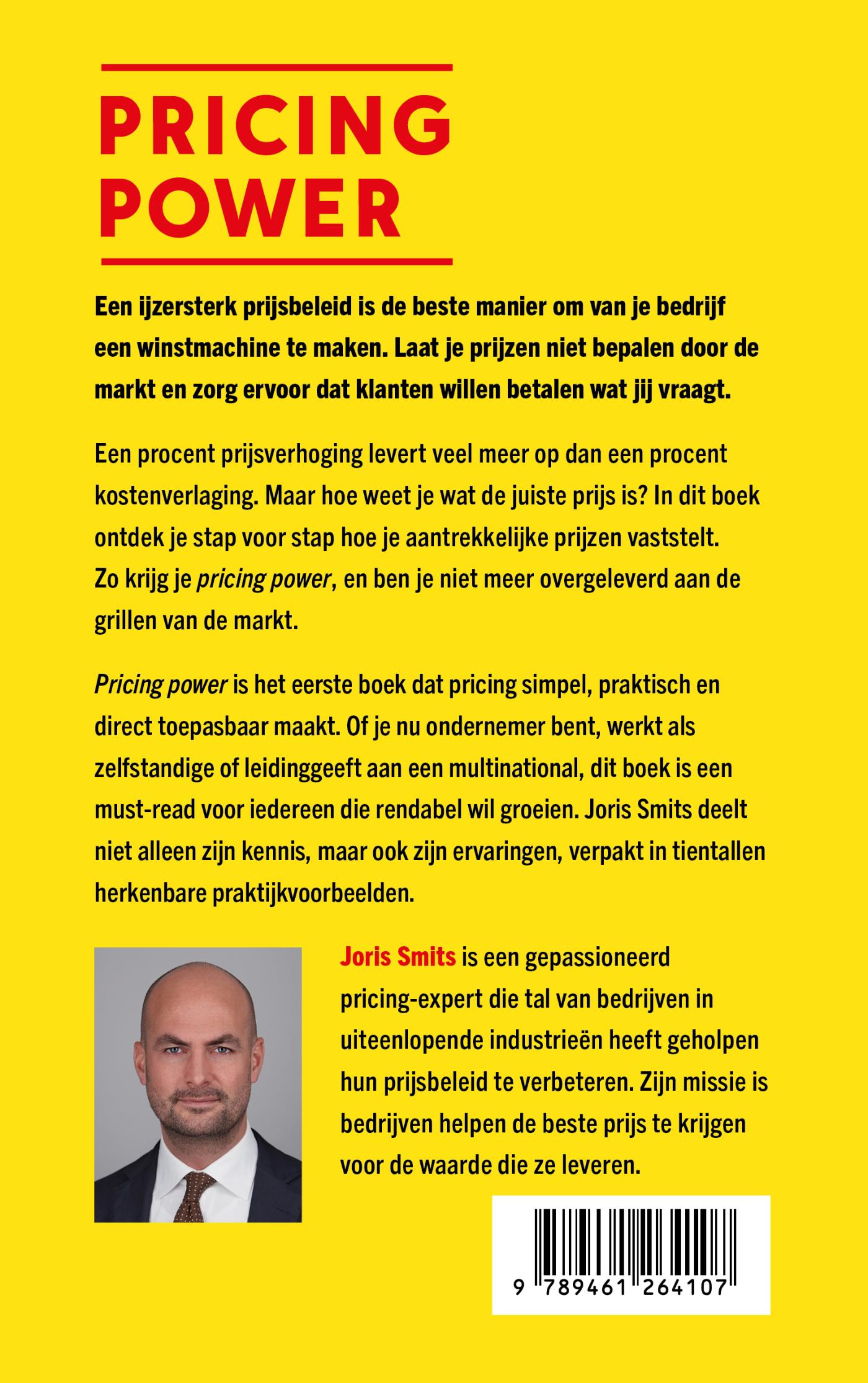 Achterkant van Pricing power