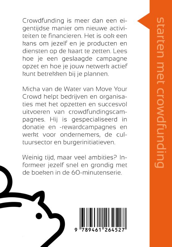 Achterkant van Starten met crowdfunding in 60 minuten