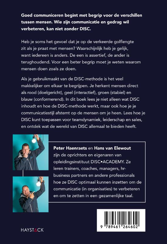 Achterkant van DISC van A tot Z