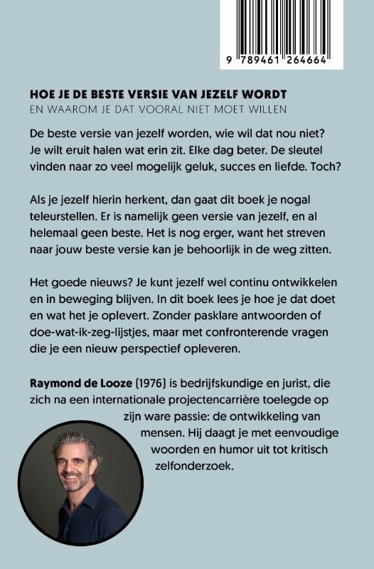 Achterkant van Hoe je de beste versie van jezelf wordt