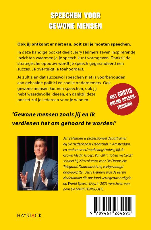 Achterkant van Speechen voor gewone mensen