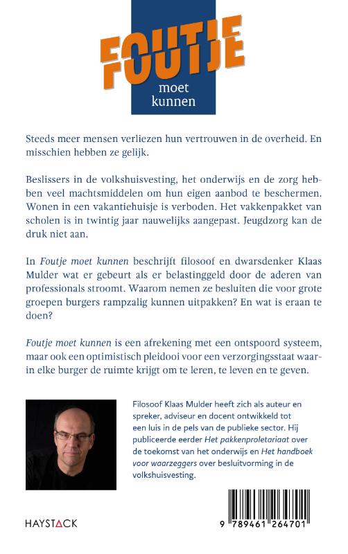 Achterkant van Foutje moet kunnen