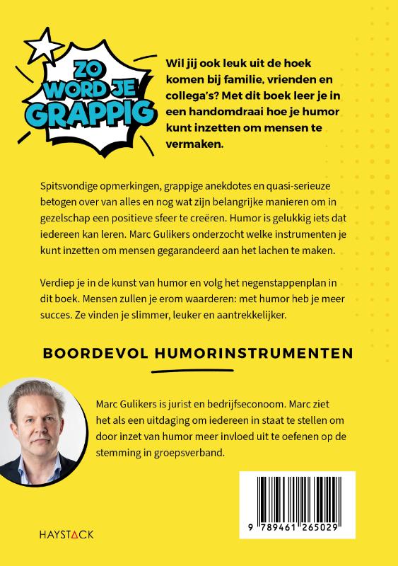 Achterkant van Zo word je grappig