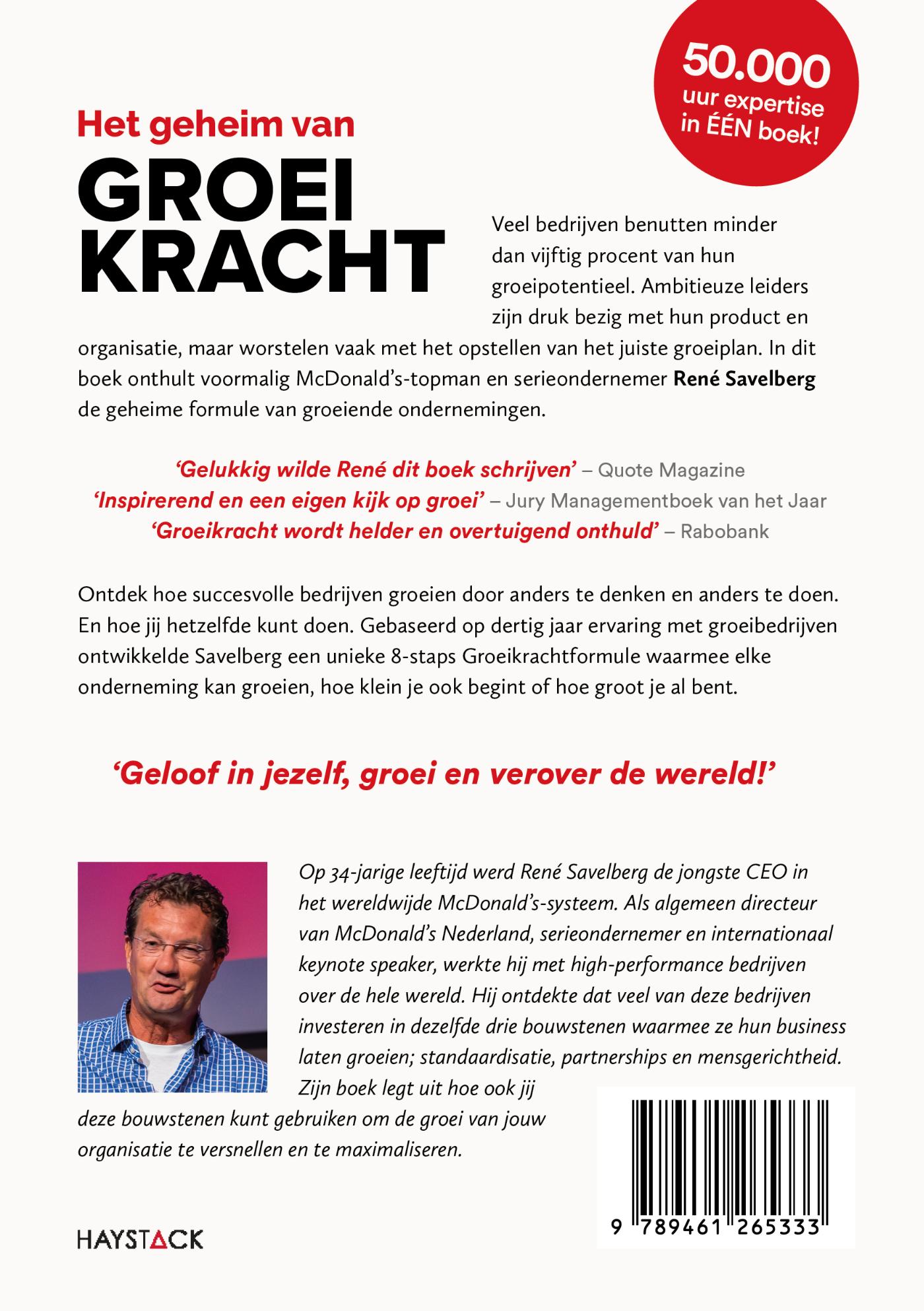 Achterkant van Het geheim van groeikracht