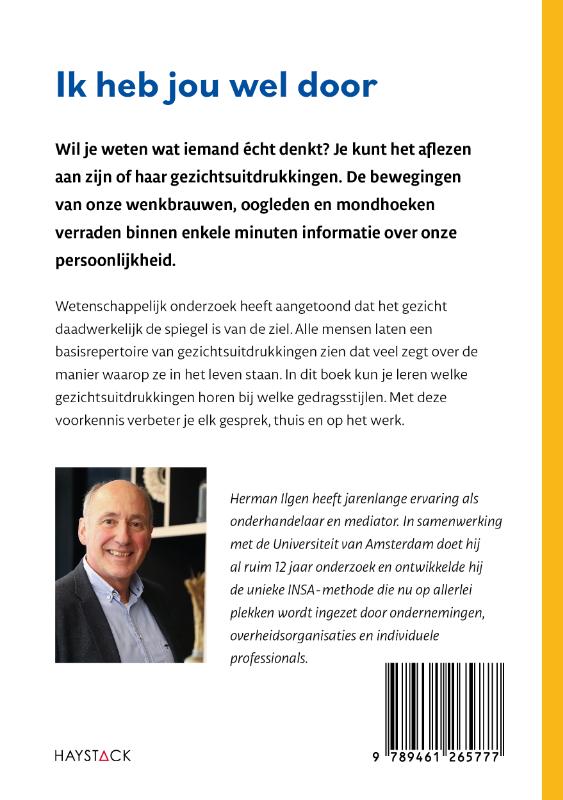Achterkant van Ik heb jou wel door