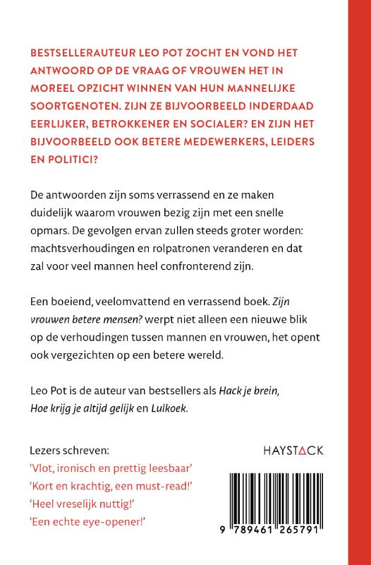 Achterkant van Zijn vrouwen betere mensen?