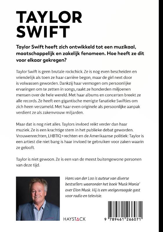 Achterkant van Taylor Swift