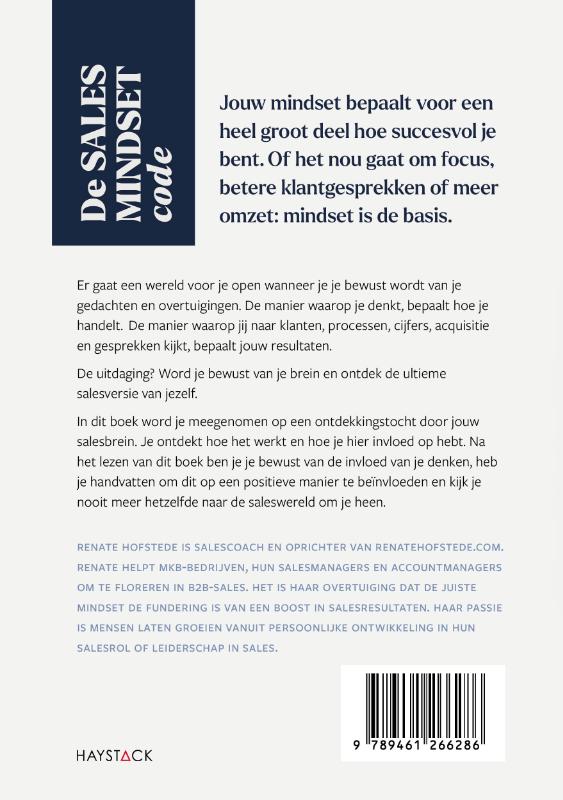 Achterkant van De sales mindset code