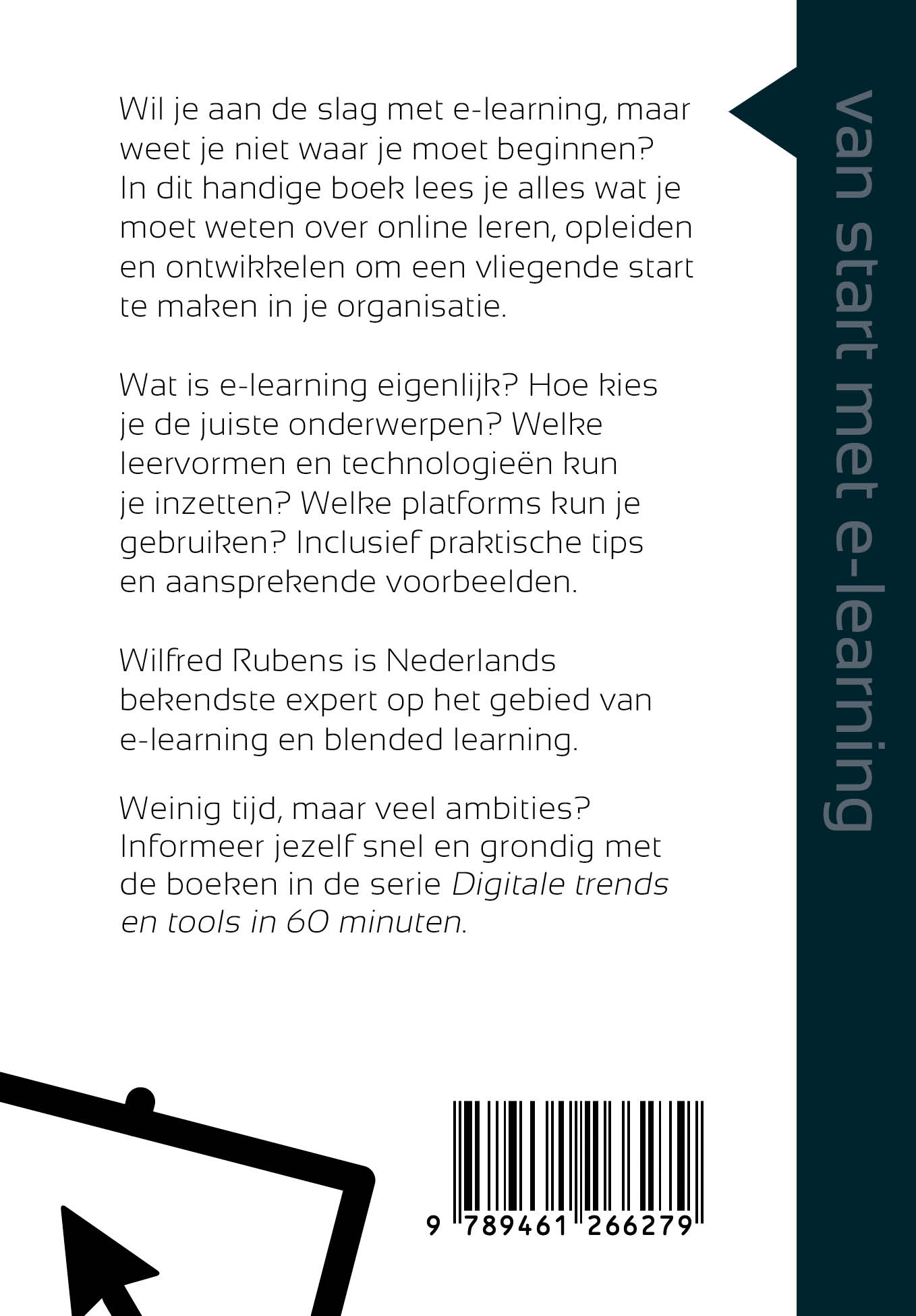 Achterkant van Van start met e-learning in 60 minuten