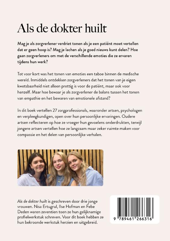 Achterkant van Als de dokter huilt