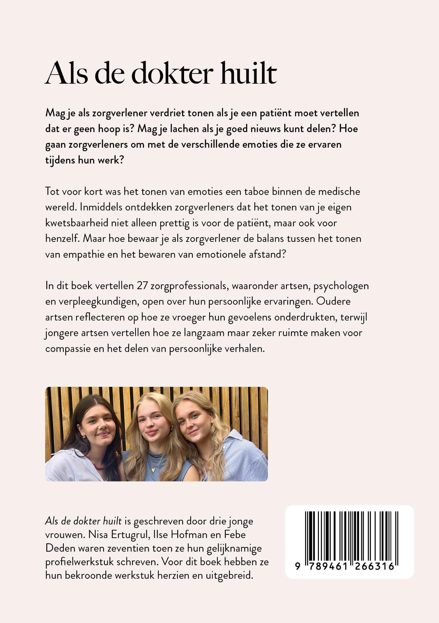 Achterkant van Als de dokter huilt