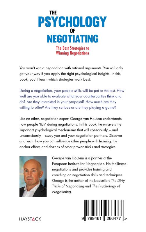 Achterkant van The Psychology of Negotiating