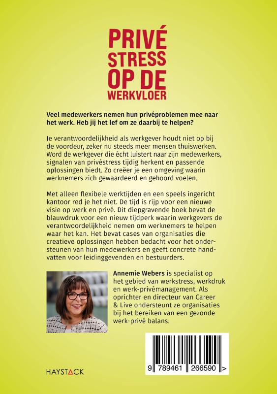 Achterkant van Privéstress op de werkvloer