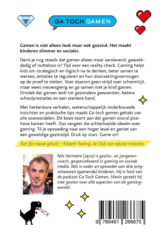 Achterkant van Ga toch gamen