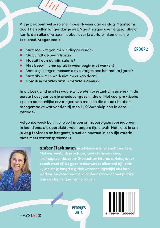 Achterkant van Volgende week ben ik er weer