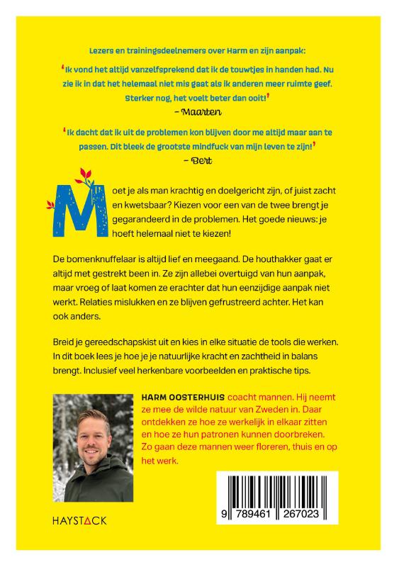 Achterkant van De houthakker en de bomenknuffelaar
