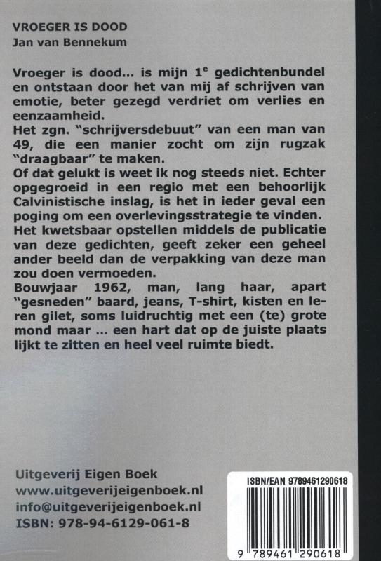 Achterkant van Vroeger is dood