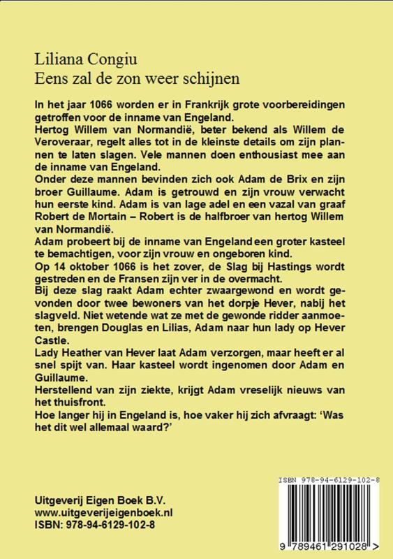 Achterkant van Eens zal de zon weer schijnen