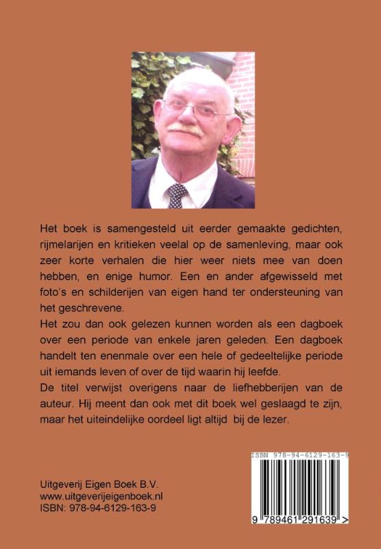 Achterkant van Omdat ik het niet kan laten