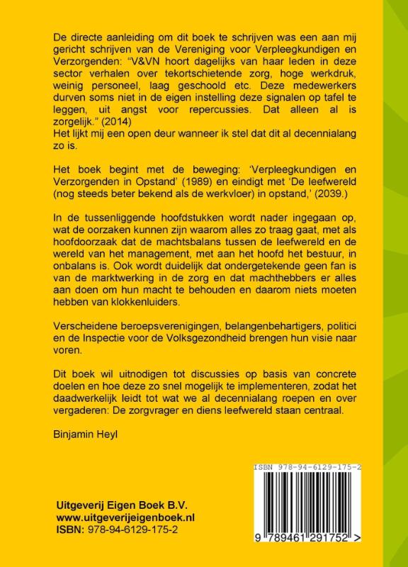 Achterkant van Verpleeghuisbewoners en hun leefwereld betalen de rekening