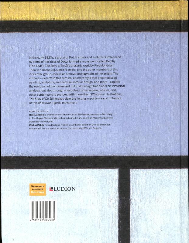 Achterkant van The story of De Stijl