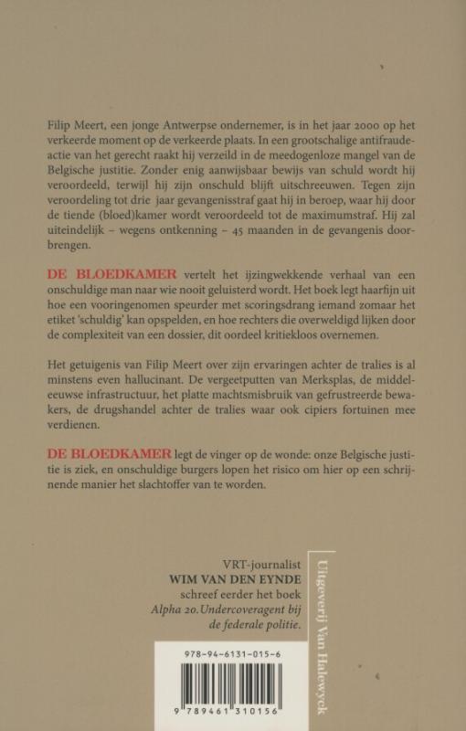 Achterkant van De bloedkamer