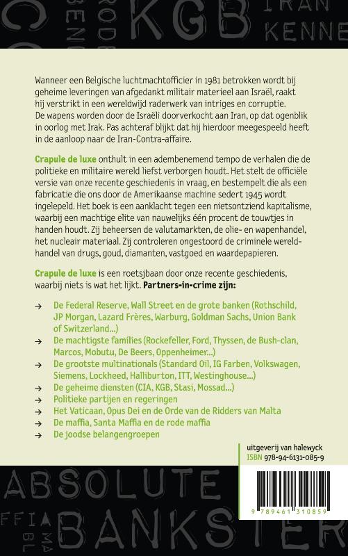 Achterkant van Crapule de luxe