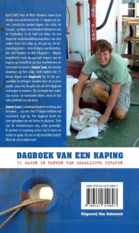 Achterkant van Dagboek van een kaping