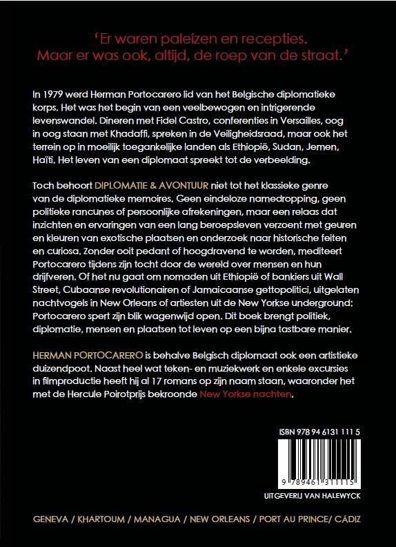 Achterkant van Diplomatie en avontuur